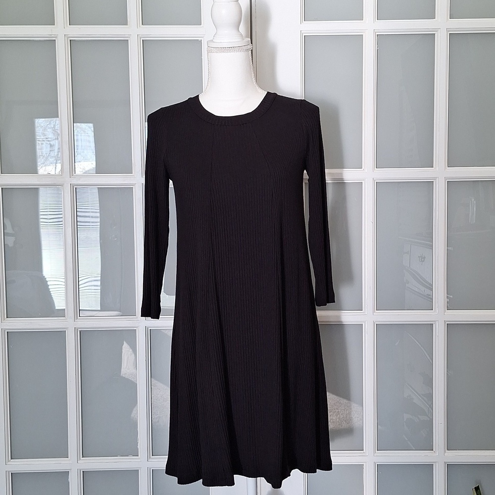 NWT Lush Leah Black Shift Dress - Size XS - Picture 2 of 12